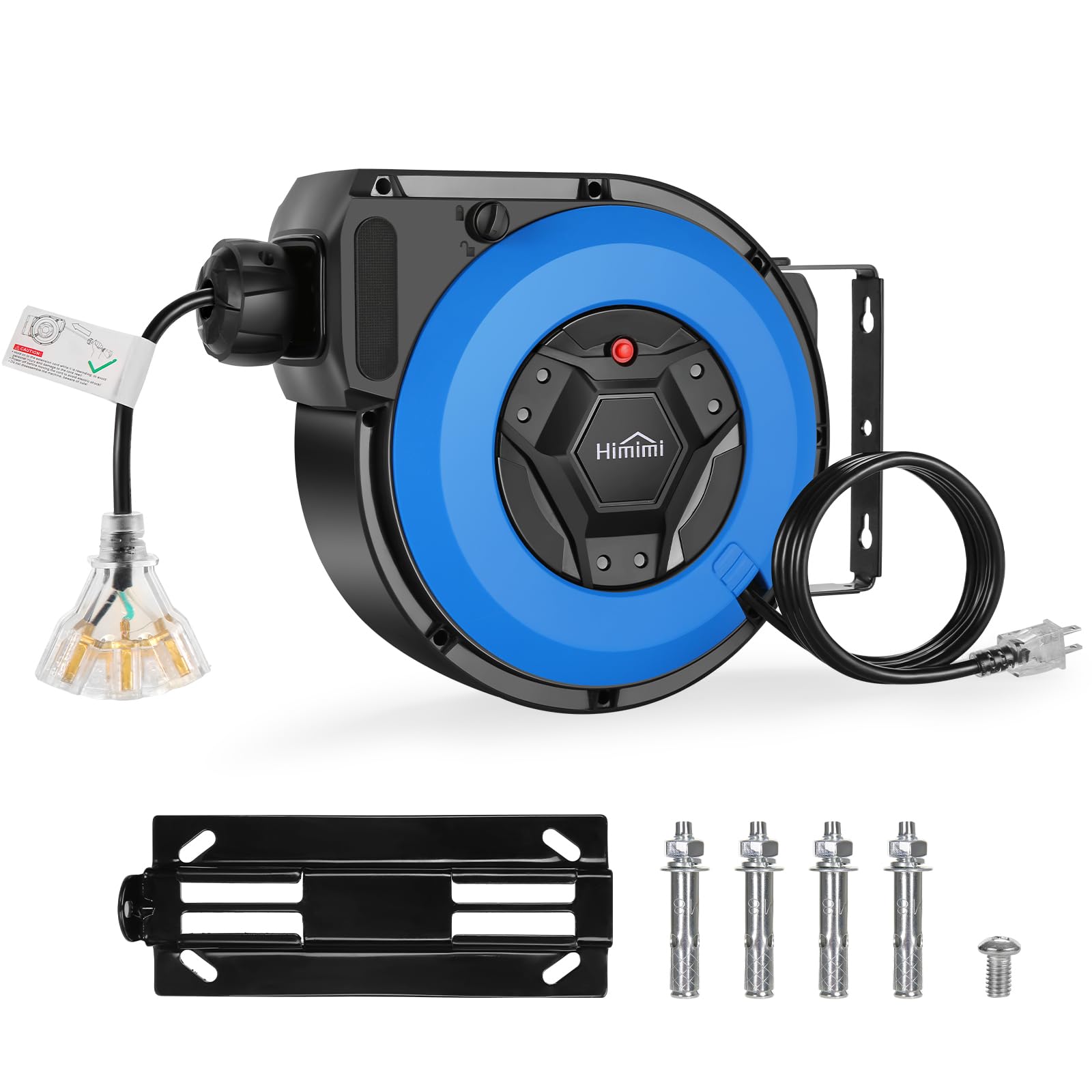 Amazon.com: 50FT+6.5FT Retractable Extension Cord Reel, Wall
